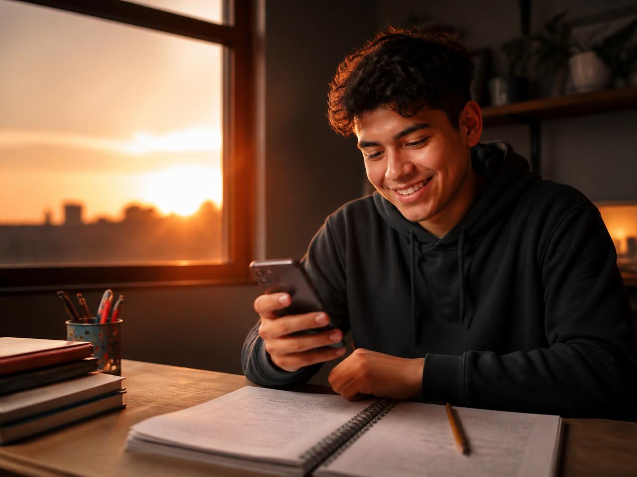 Estudiante mexicano practicando para su examen de admisión con PREPA PASS